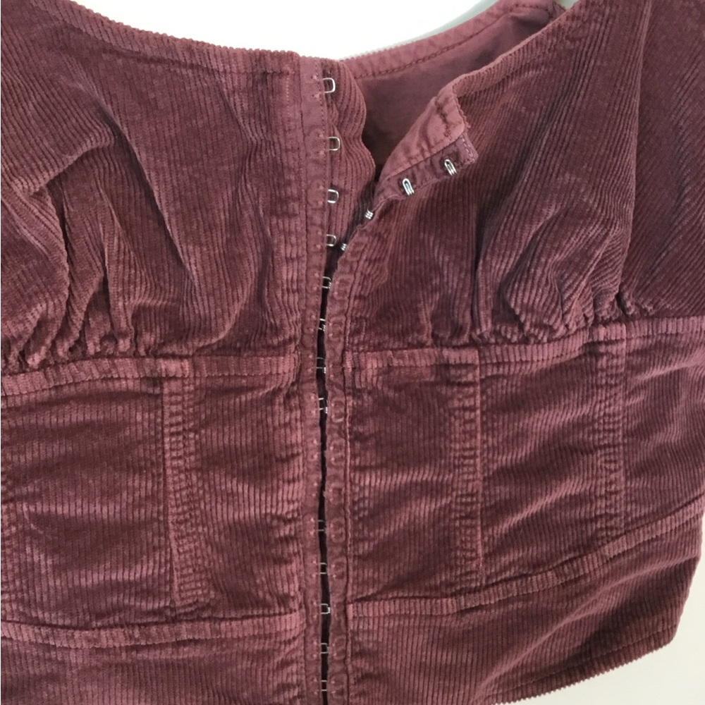 Pilcro Brown Corduroy Corset Tank Top - Picture 6 of 8